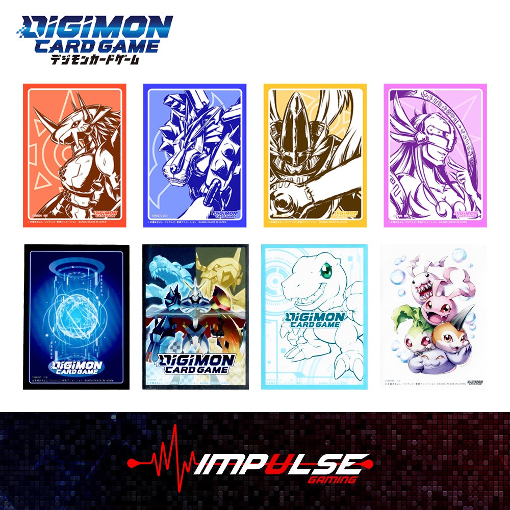 Digimon TCG Card Sleeves 2020 Wargreymon/Metal Garurumon/Angelmon