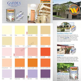 [COLOURS] 1Litre Jotun Paint Gardex Premium Gloss 1L (Wood & Metal ...