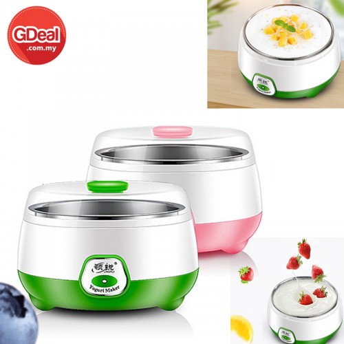 1L Electric Automatic Yogurt Maker Machine Yoghurt DIY Tool Stainless Steel
