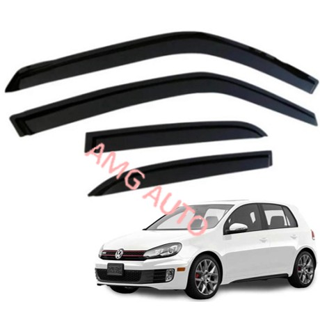 Volkswagen Golf MK6 2009-2012 High Quality Acrylic Cosmo Door Visor (3")