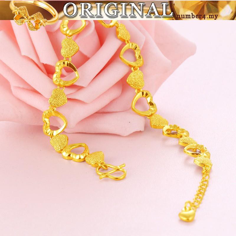  Gelang  tangan  emas  916  tulen dan bajet  women style 307 