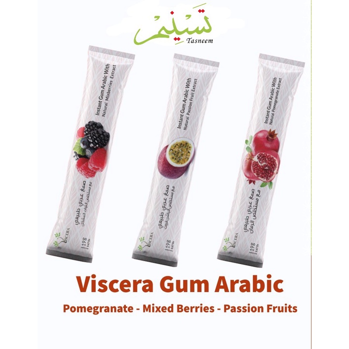 Gum Arabic Powder 19g /pack Delima/ Passion / Mixed Perries Serbuk gam