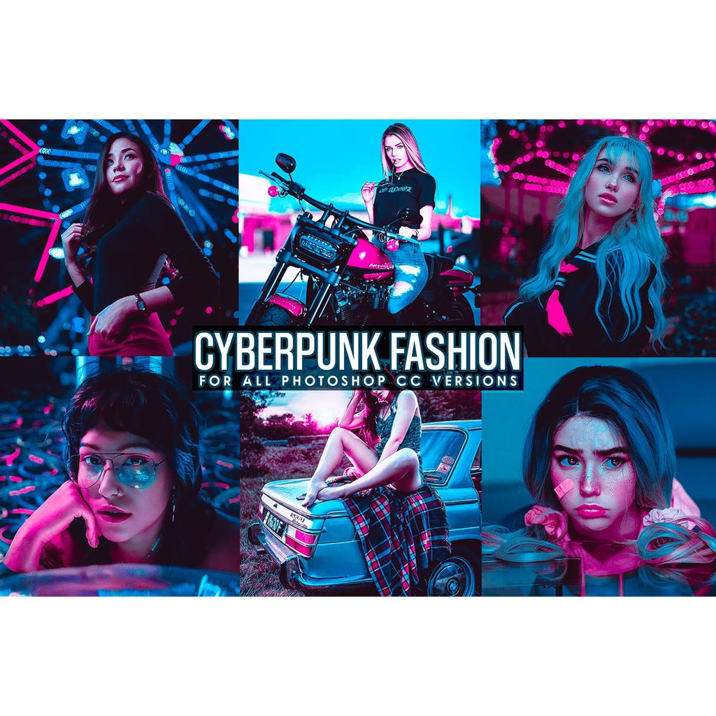 Cyberpunk photoshop action скачать фото 97