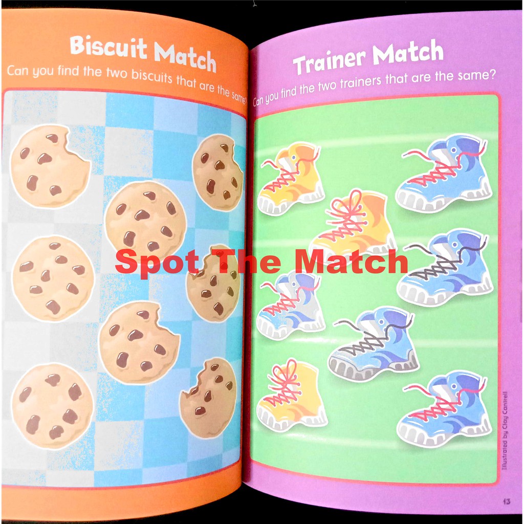 儿童益智游戏小本益智游戏书（英文）HIGHLIGHTS PUZZLEMANIA SPOT THE MATCH A MESS OF MAZES  WACKY WORD FIND TIC TAC ROW LOGIC ORANGE橙色| Shopee Malaysia