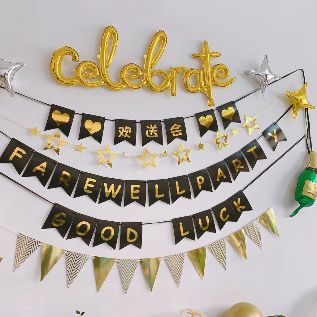 Farewell PartyFarewell Party Theme Company Colleague Resignation Promotion  Party Gathering Background Wall Hanging Flag | Shopee Malaysia