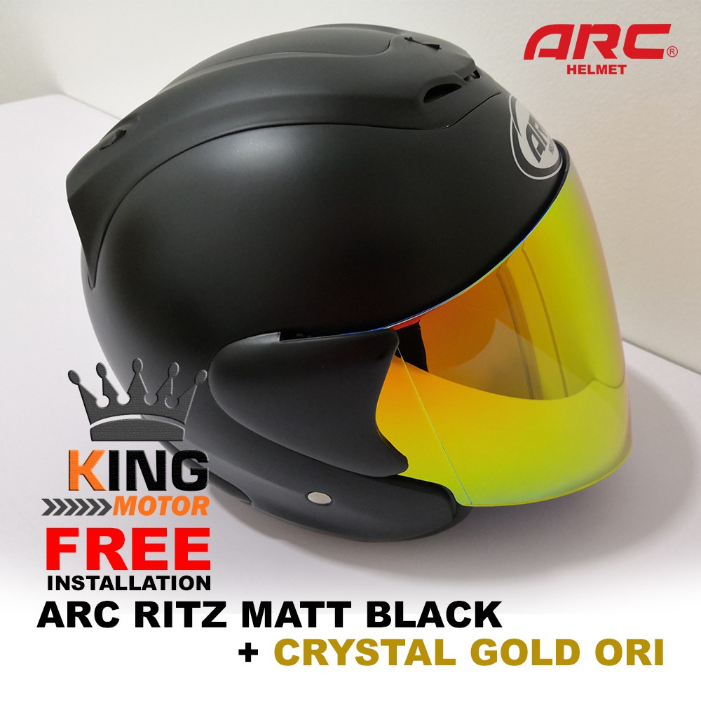 arc matte black helmet