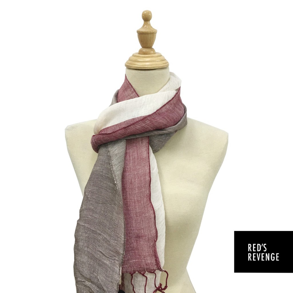 Red's Revenge Colour Block Woven Ladies Scarf Shawl