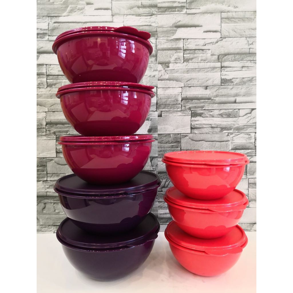 Tupperware LEVEL Everyday Bowls Set (8pcs) / Round Wonderlier Bowls