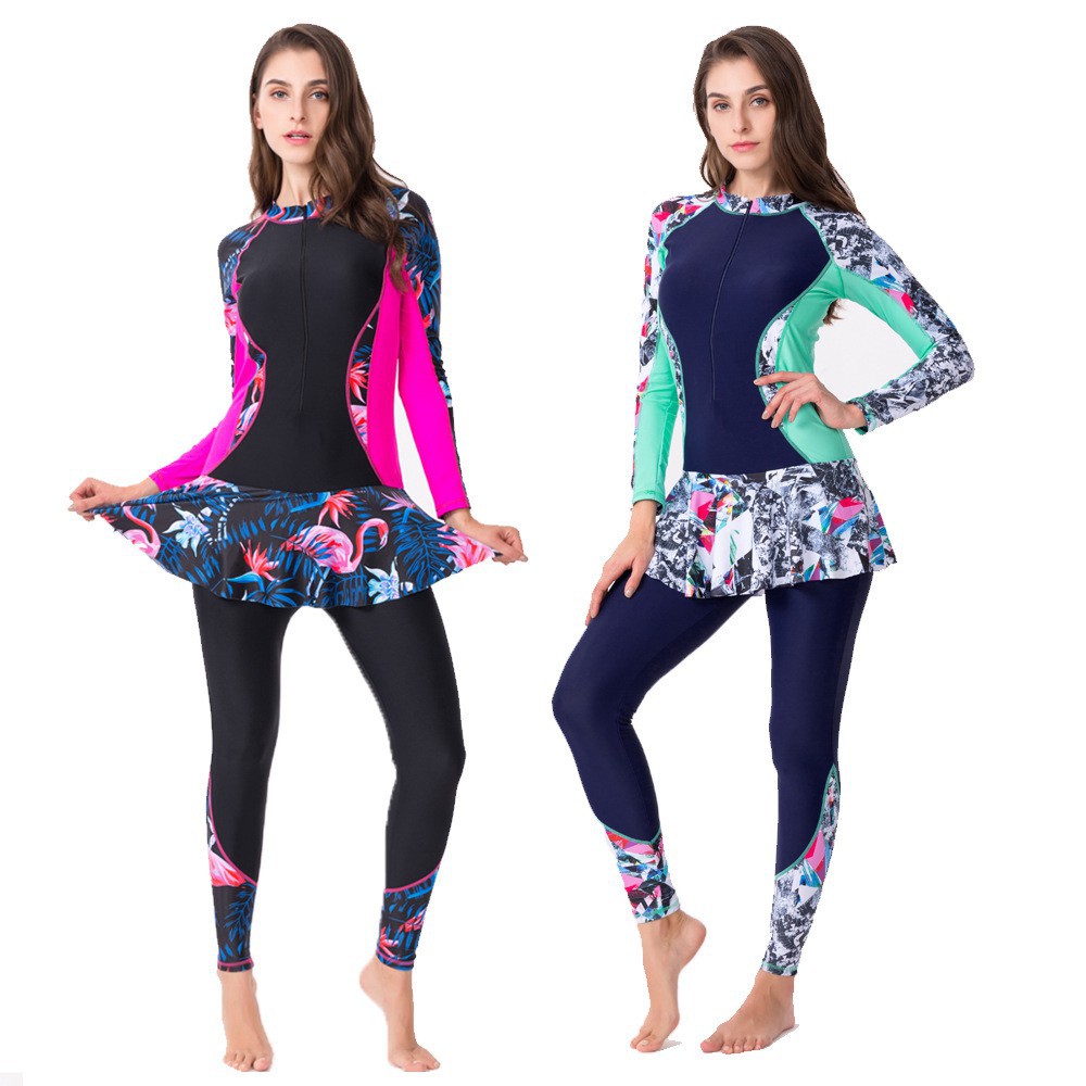 swimming costume with long sleeves