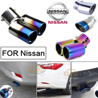 Stainless Steel Rear Exhaust Muffler Tail Pipe Tip Fit For Nissan X-Trail 14-19