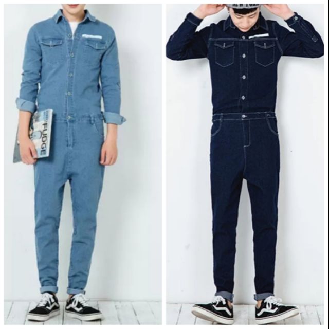 mens slim jumpsuit