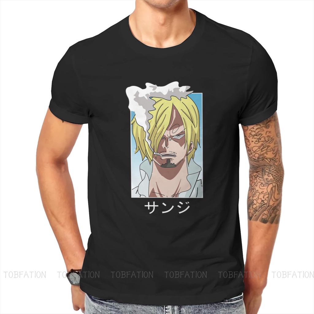 One Piece Anime Sanji T Shirt Vintage Fashion Summer Cotton Men S Clothes Harajuku Crewneck Tshirt Shopee Malaysia