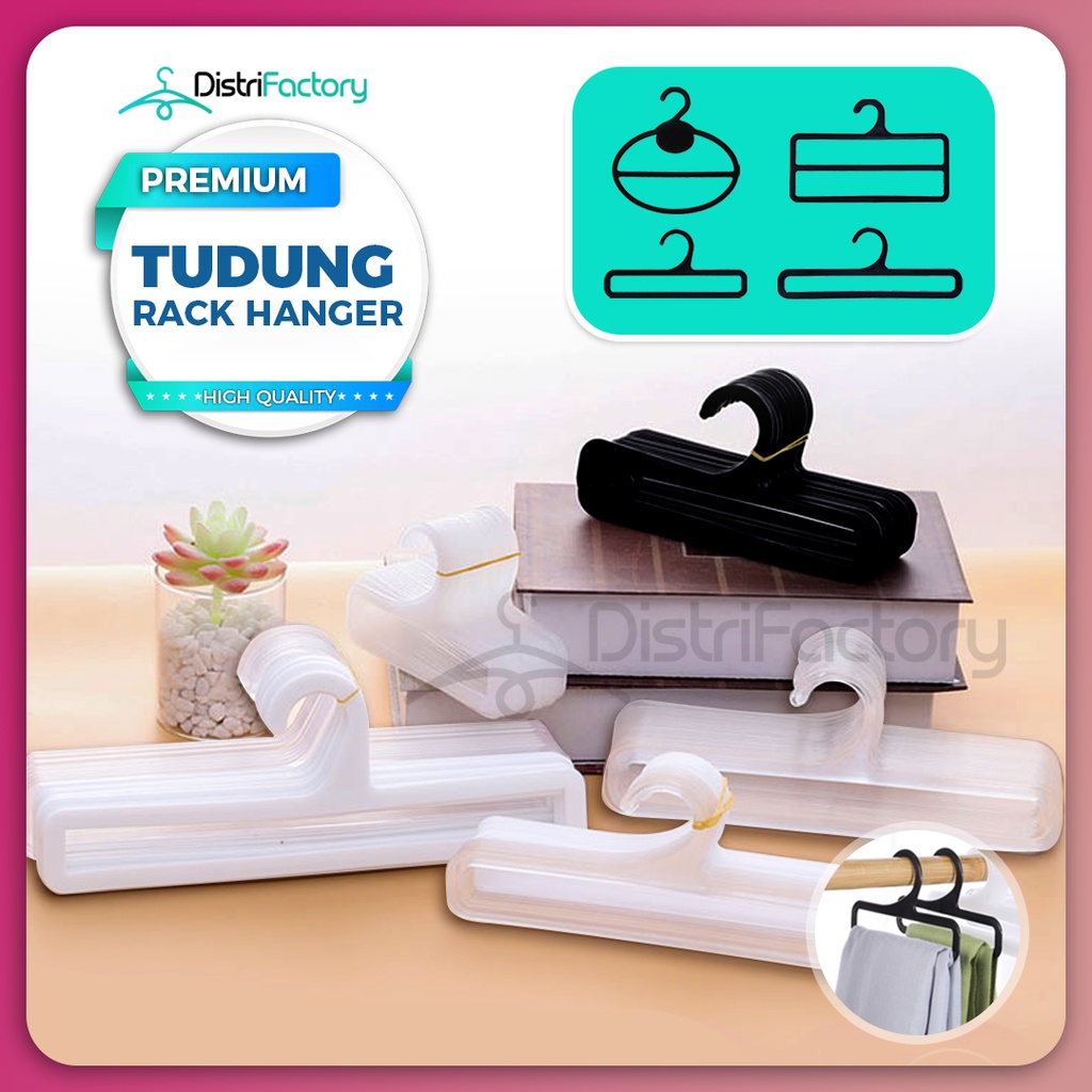 Hanger Tudung Bawal Hanger Shawl Penyangkut Multifunctional Scarf Hangers Transparent - High Quality Ready Stock