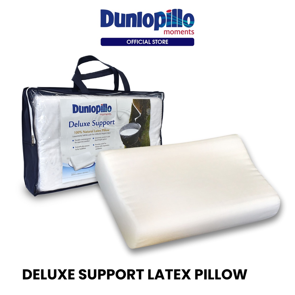 DUNLOPILLO Deluxe Support Latex Pillow Contour Shopee Malaysia