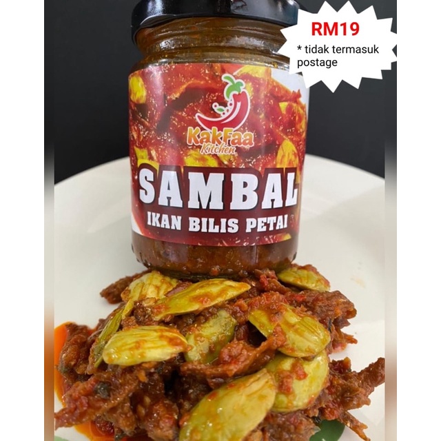 Sambal Ikan Bilis Petai By Kak Faa Kitchen Sambal Viral Sedap Padu Terbaik Tersedap Shopee