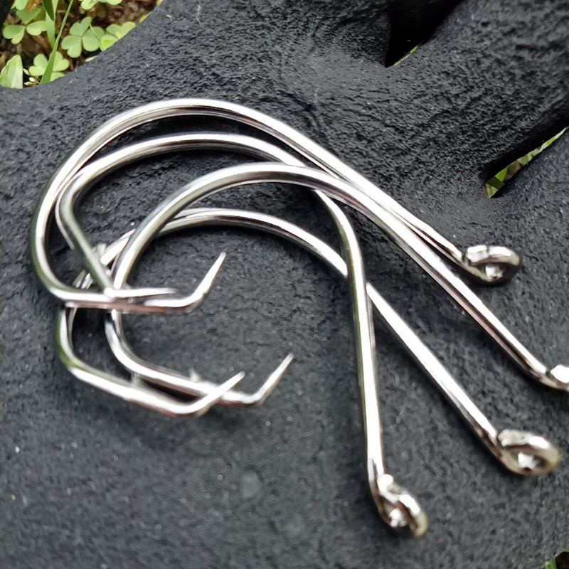 5 PCS High Carbon Steel Wide Circle Fishing Hook Mata Kail Jenis ...