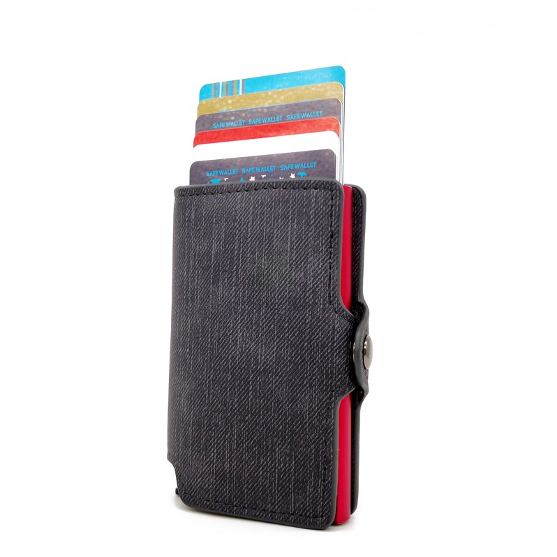 Rfid Mini Slim Wallet Credit Card Holder Men Thin Purse Money Clip - 