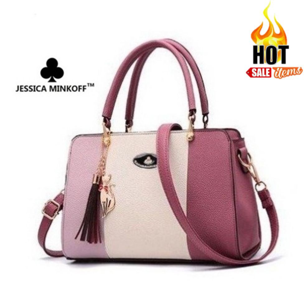 Ready Stock Design Terbaru Sling Multi Compartment Double Tone Handbag Beg Tangan Wanita Women Shoulder Bag Shopee Malaysia