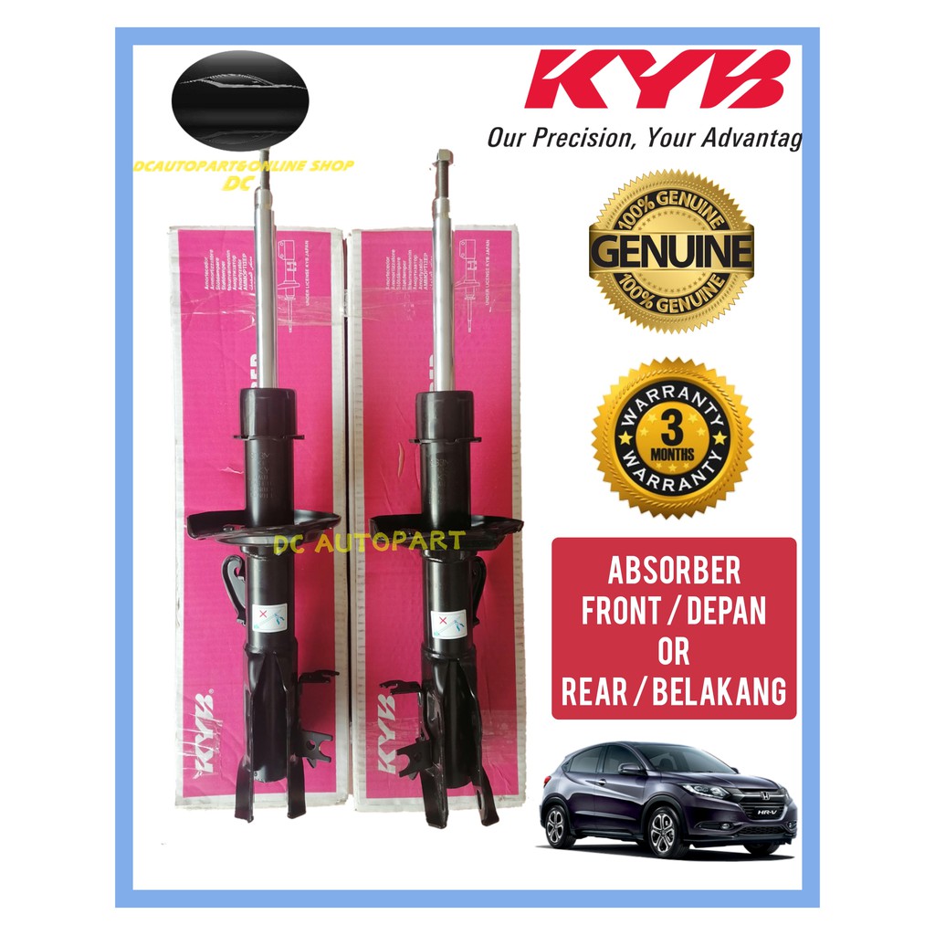 ORIGINAL KYB KAYABA HONDA HRV T7A FRONT & REAR SHOCK ABSORBER ABS FRT ...