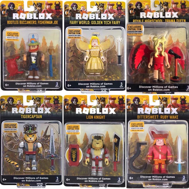 Genuine Roblox Toy Figurines Set Shopee Malaysia - roblox lion knight 3in figure with virtual game code mint in