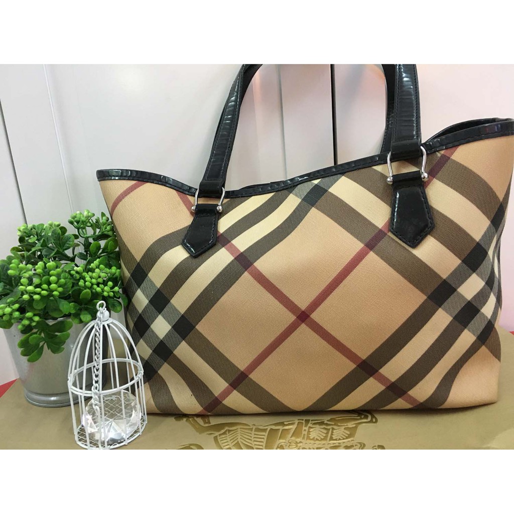 100% Authentic Preloved Burberry Tote Bag | Shopee Malaysia