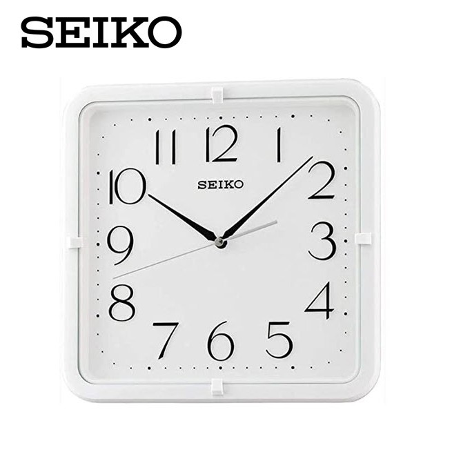 100% ORIGINAL SEIKO Quartz Analogue Square Wall Clock QXA653 (QXA653W) [Jam  Dinding] | Shopee Malaysia