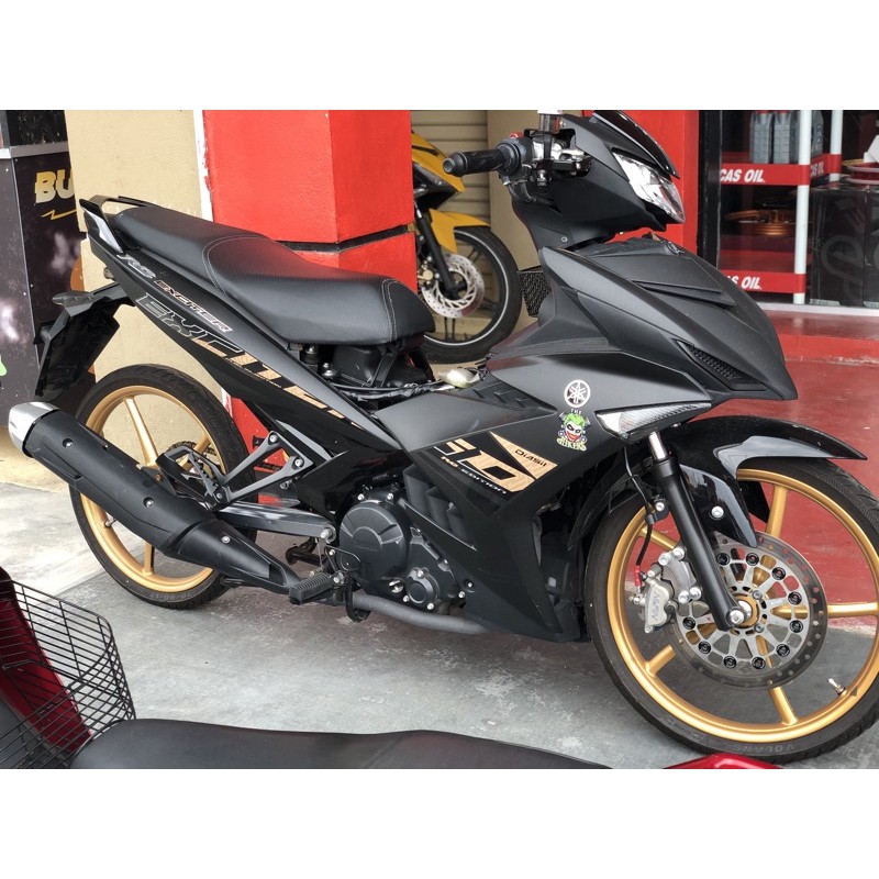 Original Coverset Y15 V2 Exciter Rc 2020 Gold Matte Black Shopee Malaysia