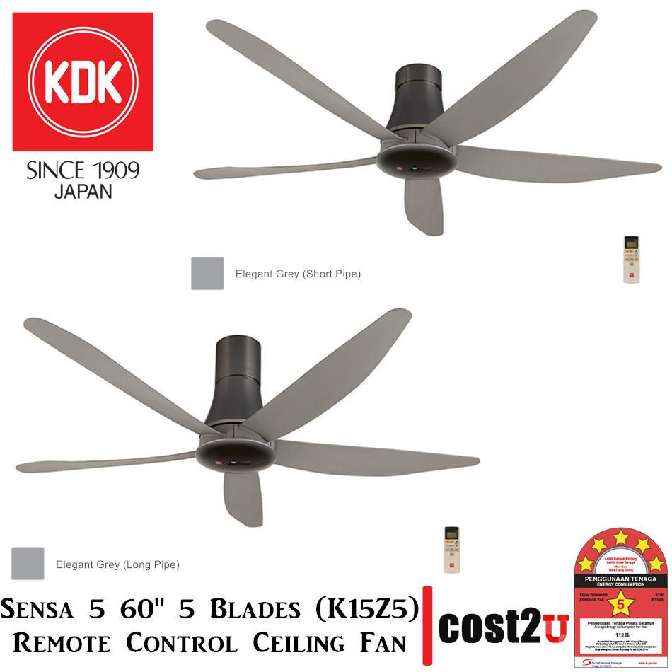  KDK  Sensa  5  60 5  Blades Remote Control Type Ceiling Fan 