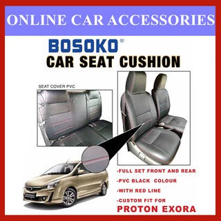 PROTON EXORA SEAT COVER PVC SEMI LEATHER WITH SPONGE 