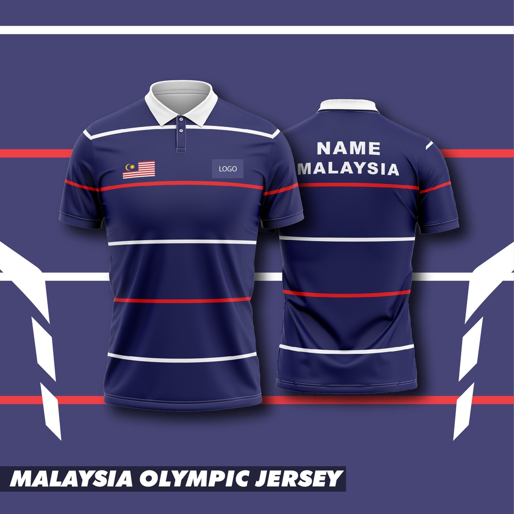BADMINTON JERSEY MALAYSIA, (MALAYSIA OLYMPIC STYLE) Shopee Malaysia