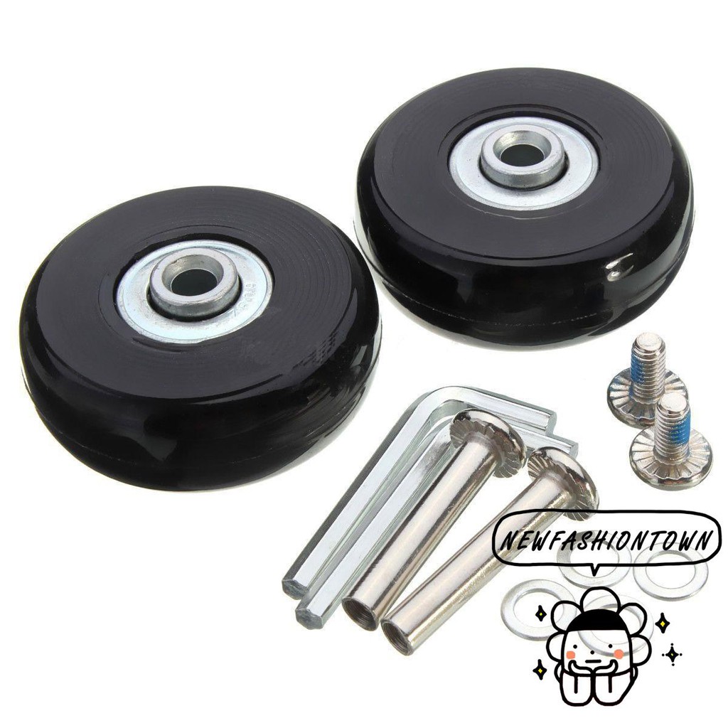 Premium Must Roda Beg Luggage 50mm (2 Set) | Suitcase Wheels Replacement Repair - Image 3