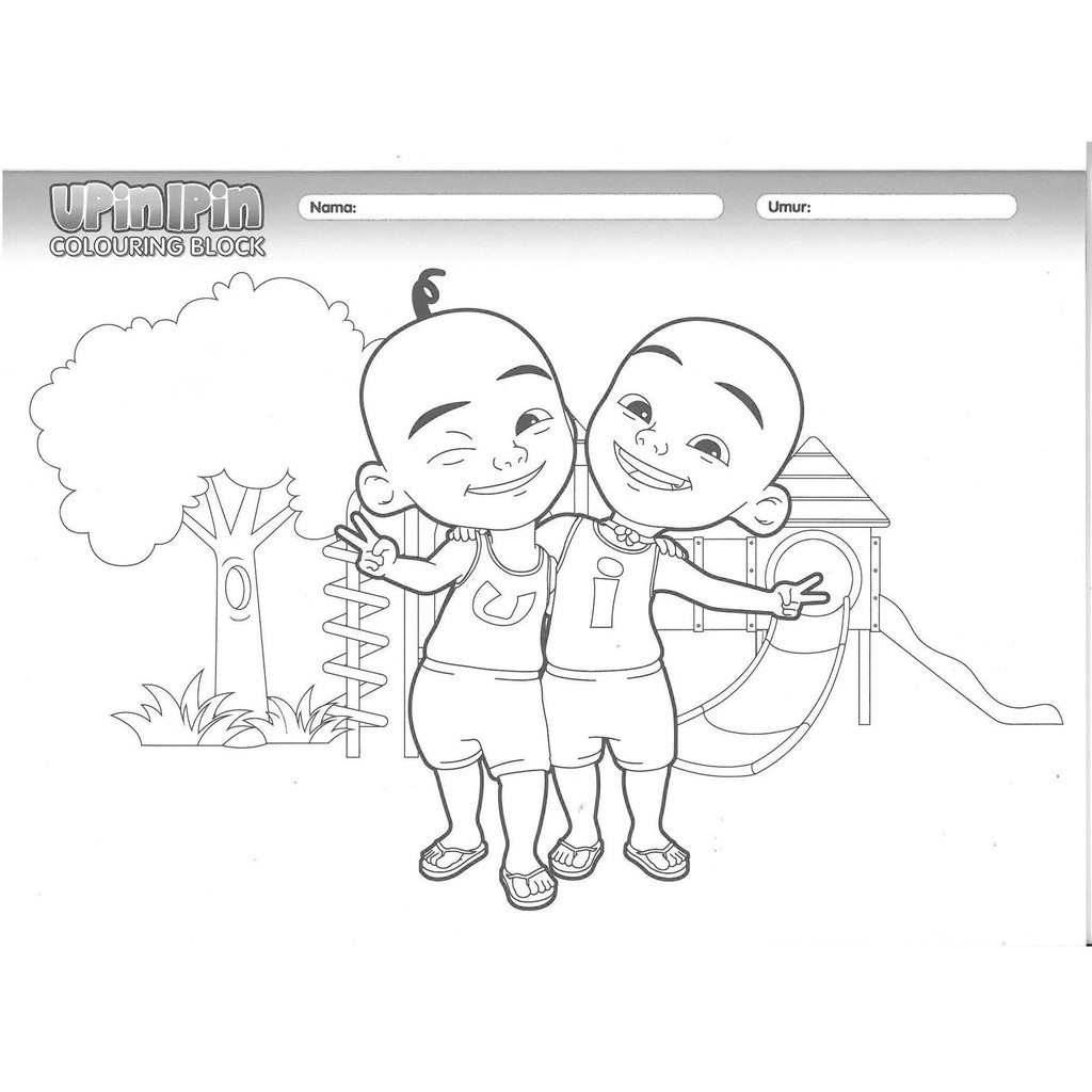 57 Coloring Upin Ipin  Latest Free