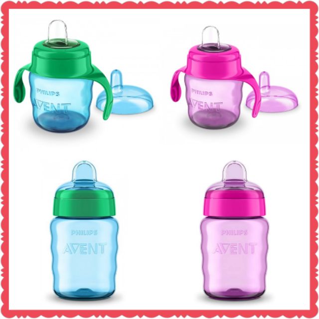 PHILIPS AVENT EASY SIP SPOUT CUP WITH HANDLE 7OZ & 9OZ SIPPY CUP