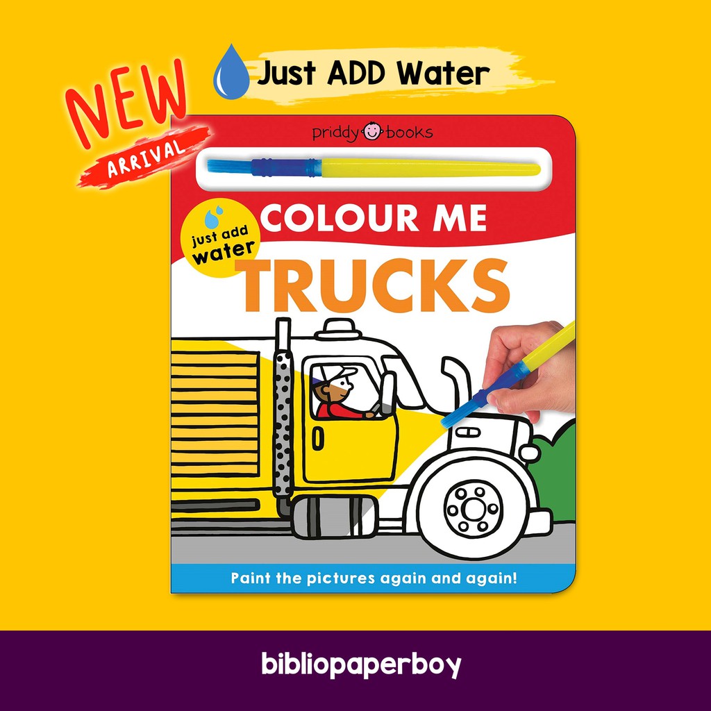 Colour Me (Just Add Water to Paint) Reusable Children Colouring Book