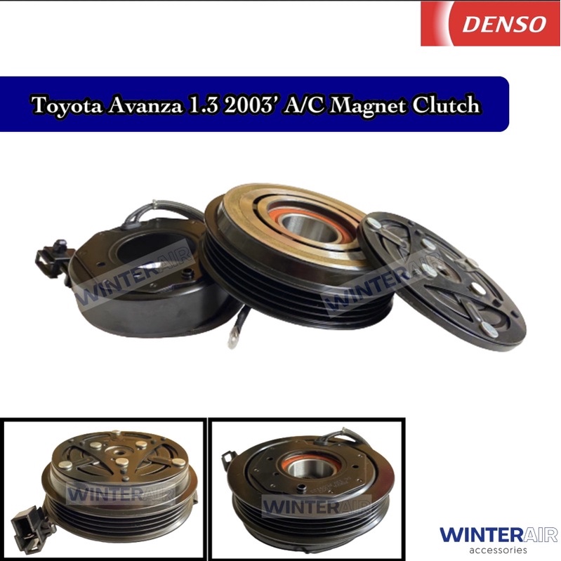 • Toyota Avanza 1.3 (F600) 2003’-2011’ • Compressor Magnet / Magnetic Clutch / Pulley • Denso Original • Winter Air •