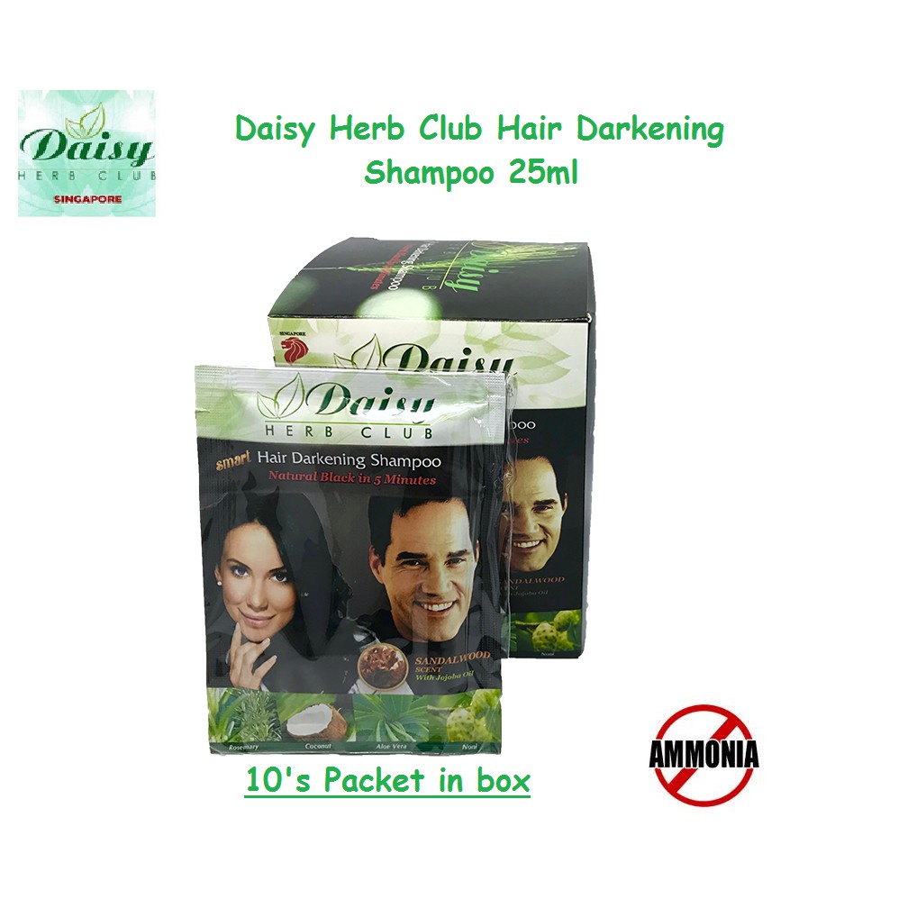 Daisy Hair Darkening Shampoo 25ml (10's in box)(black / brown) (No