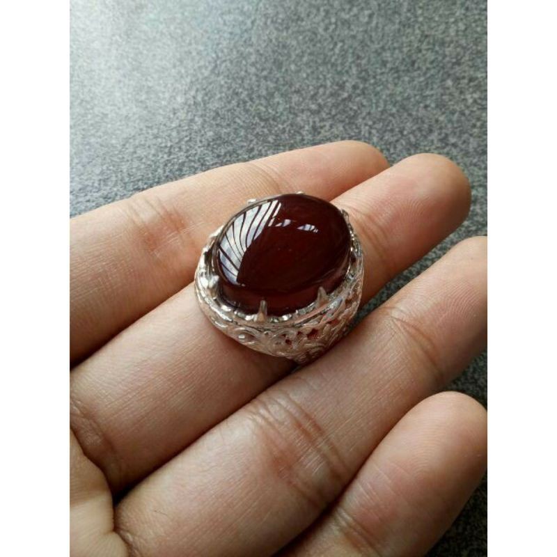 CINCIN BATU - AKIK YAMAN ASLI IKAT ALPAKA  Shopee Malaysia