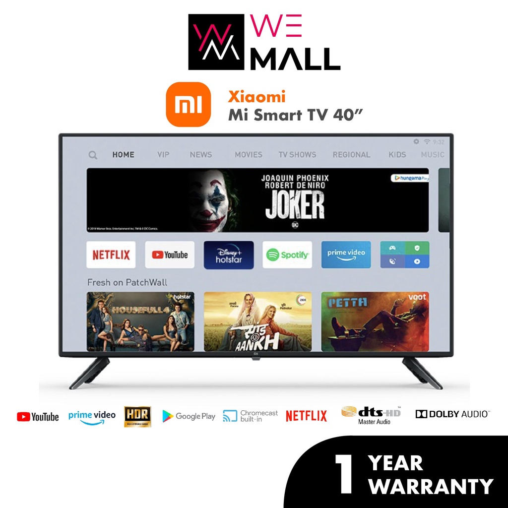 Xiaomi Mi Smart TV Android TV Builtin TVBox WiFi PatchWall MIUI Box