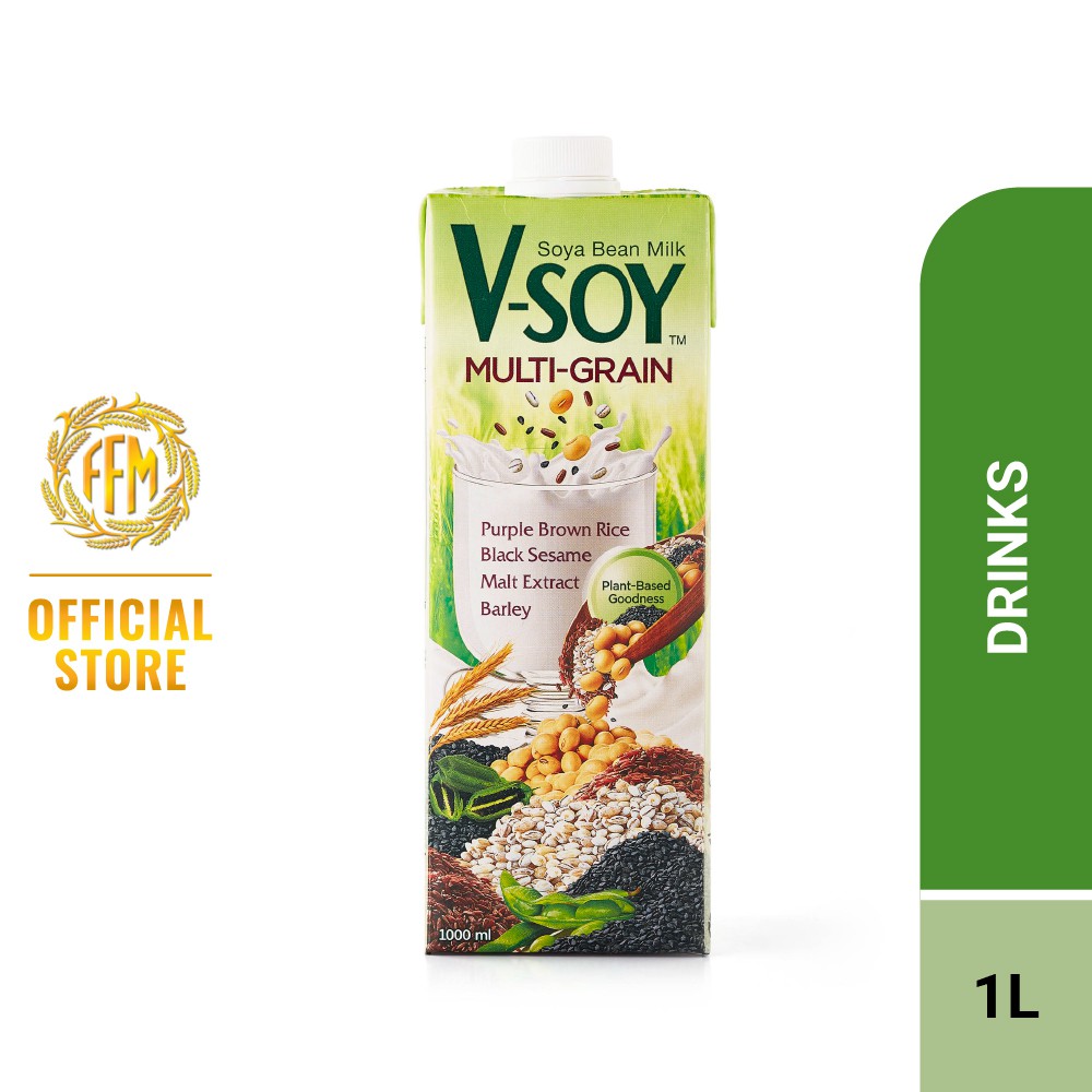VSOY Soy Bean Milk MultiGrain (1L) Shopee Malaysia