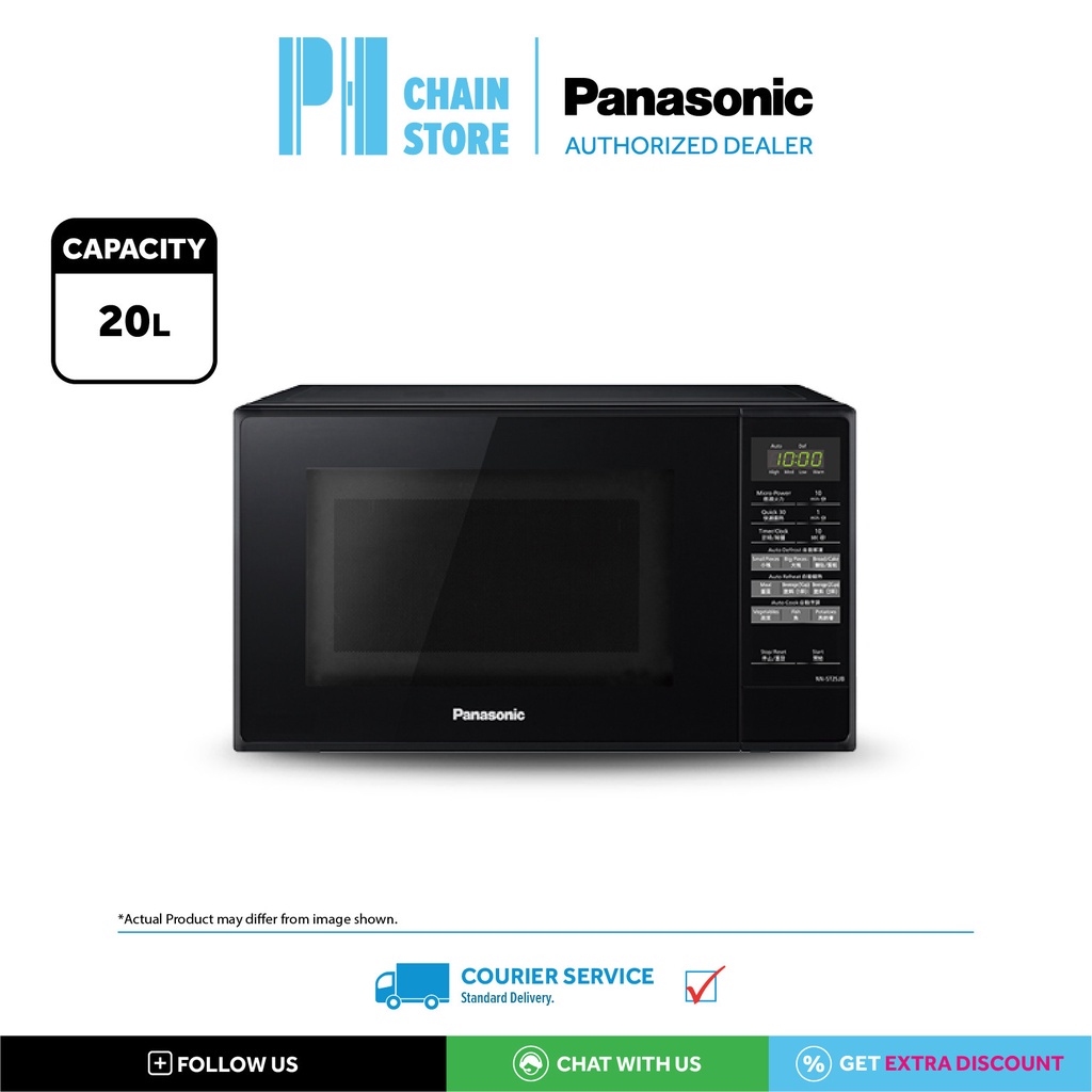 PANASONIC NNST25JBMPQ 20L MICROWAVE OVEN (9 AUTO COOKING MENUS