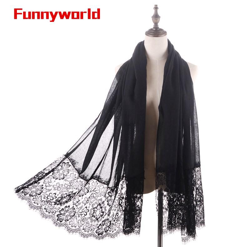 Large Soft Feminine Floral Lace Scarf Shawl Wrap Summer Beach Evening Cover-up