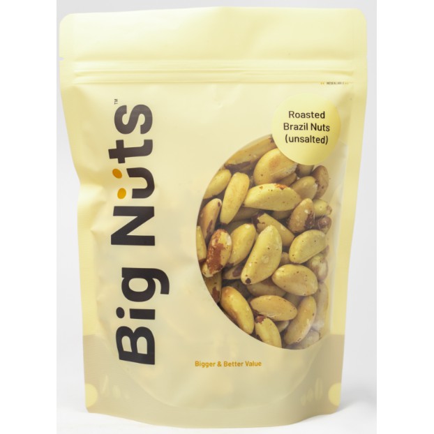 HALAL Big Nuts Roasted Organic Brazil Nuts (Un-salted) 500G | HALAL ...