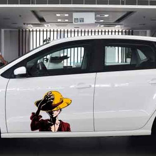 Sticker Kereta Stiker Kereta One Piece Car Personalized Car Sticker Scratch Occlusion Lahua Creative Body Sticker Anime Modified Sticker Cartoon Lahua Shopee Malaysia