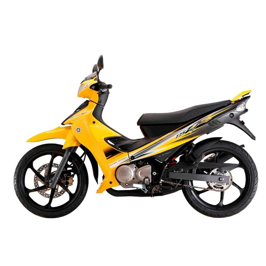 Coverset Original Hly Yamaha 125z Zr Kuning Diraja Stripe Sticker Siap Tampal Percuma Emblem Timbul Hong Leong Yamaha Shopee Malaysia