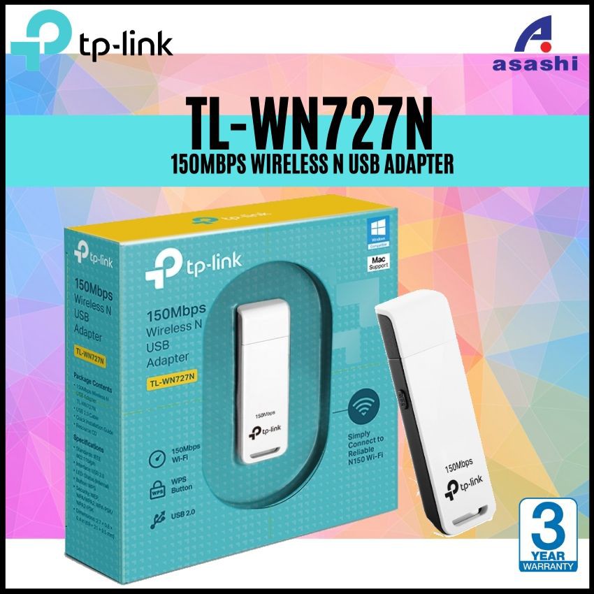 TP-LINK TL-WN727N USB Wireless N150 WiFi Adapter Receiver ...