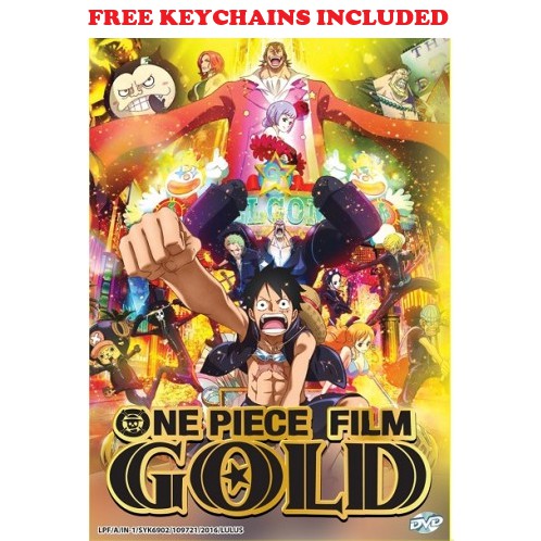 One Piece Film Gold The Movie Anime Dvd 海贼王 Free Keychains Shopee Malaysia