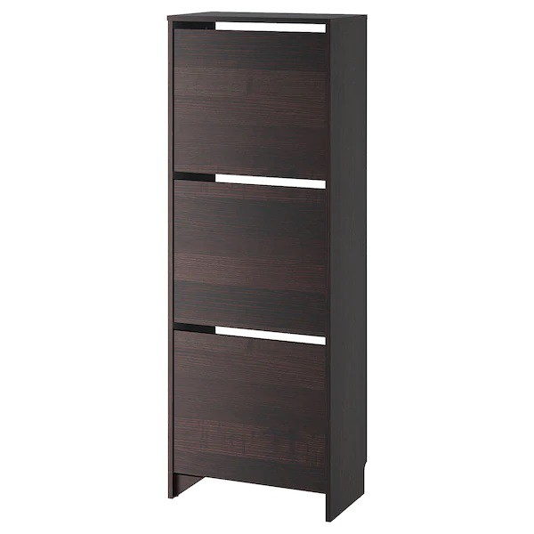 Ready Stock Ikea Bissa Shoe Cabinet With 3 Compartments Shopee Malaysia