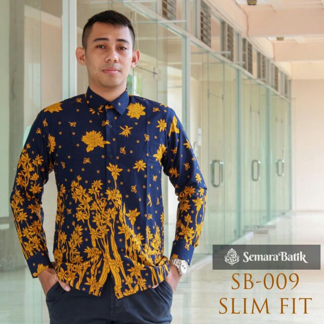 Men S Fit Clothing Baju Batik Kemeja Batik Shopee Malaysia