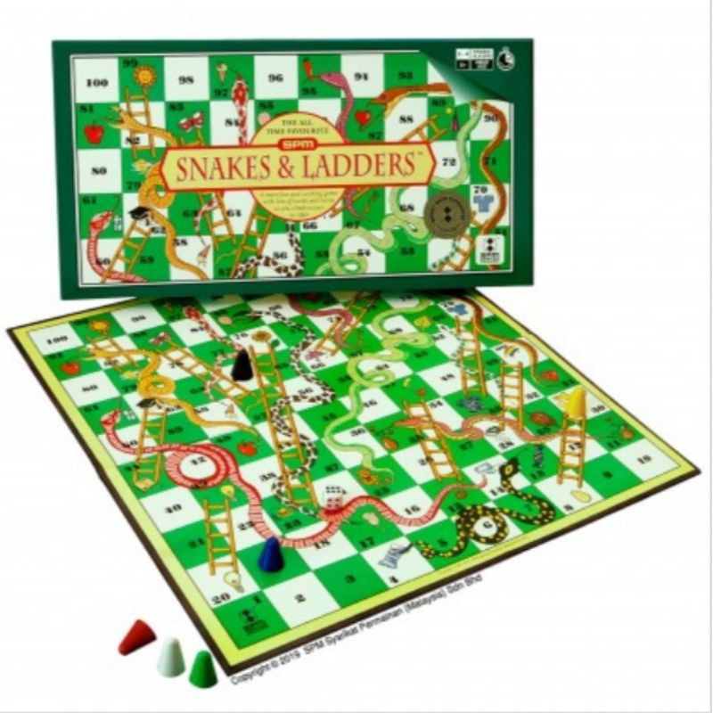 Snake & Ladders SPM102 Boardgames Ular Sesuai untuk Kanak-Kanak Main Good quality Berkualiti Bagus [Ready Stock]