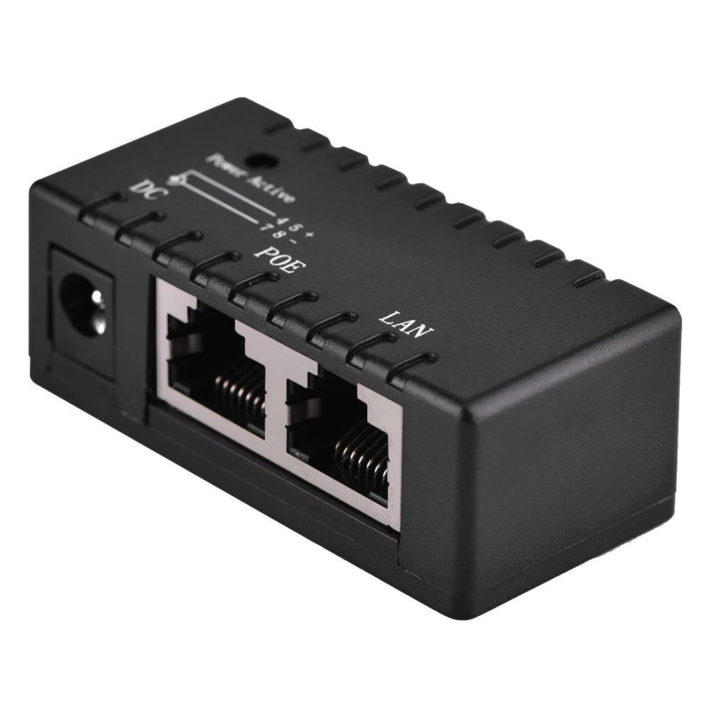 Poe Splitter Ethernet Injector Adapter For Lan Network 